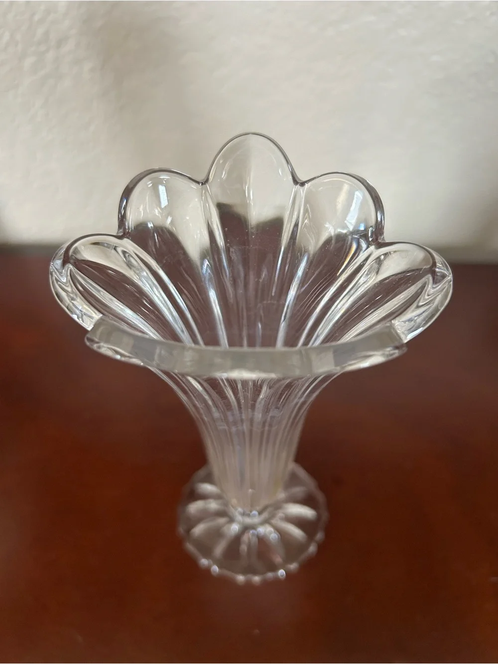 Oneida Clear Fluted Crystal Bud Vase